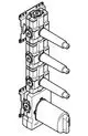 DORNBRACHT xTOOL UP-Thermostatmodul mit 3 Ventilen SERIENNEUTRAL 35531970, 3553197090 Galeriebild 2